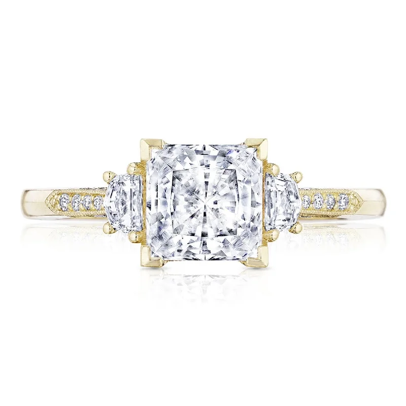 Simply Tacori 18K Yellow Gold Diamond Semi Mount 2659PR65Y