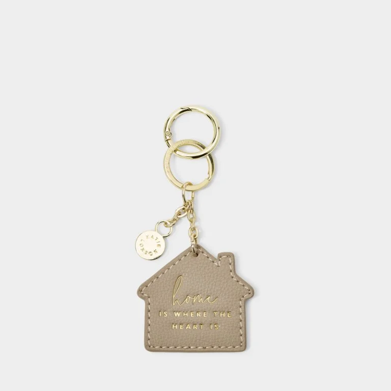 Women’s diamond necklaces-KEYCHAIN - HOME IS WHERE THE H