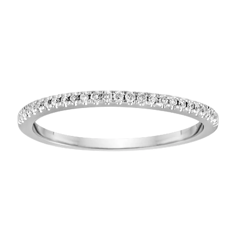 14k White Gold  0.10cttw Diamond Band BLISS15-W-Size 8.5