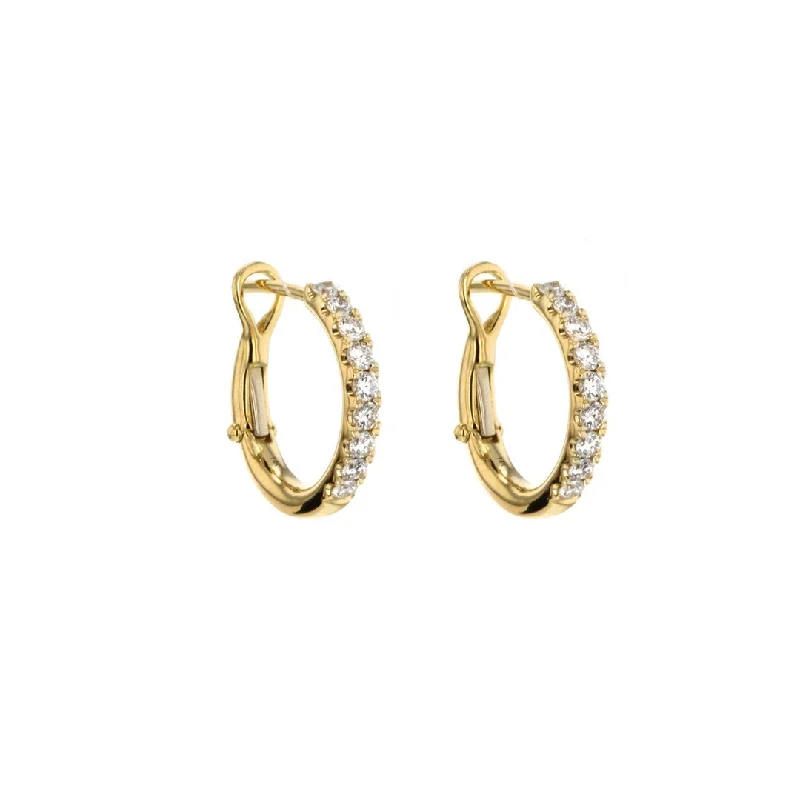 Women’s emerald stud earrings-0.54 ctw Diamond Hoop Earring