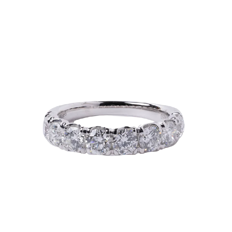 14k White Gold Diamond Band - 1.78cttw