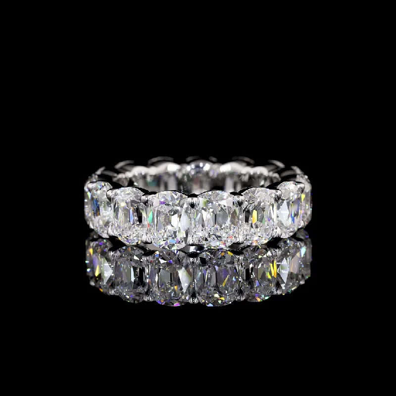 14K White Gold Lab Grown Diamond Band 7.90CTW EB380