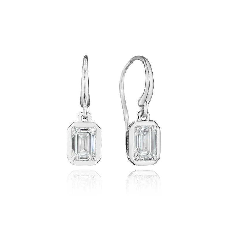 Women’s custom earrings-TACORI Allure | Diamond French Wire Earring - 1ct FE824EC55X4LD