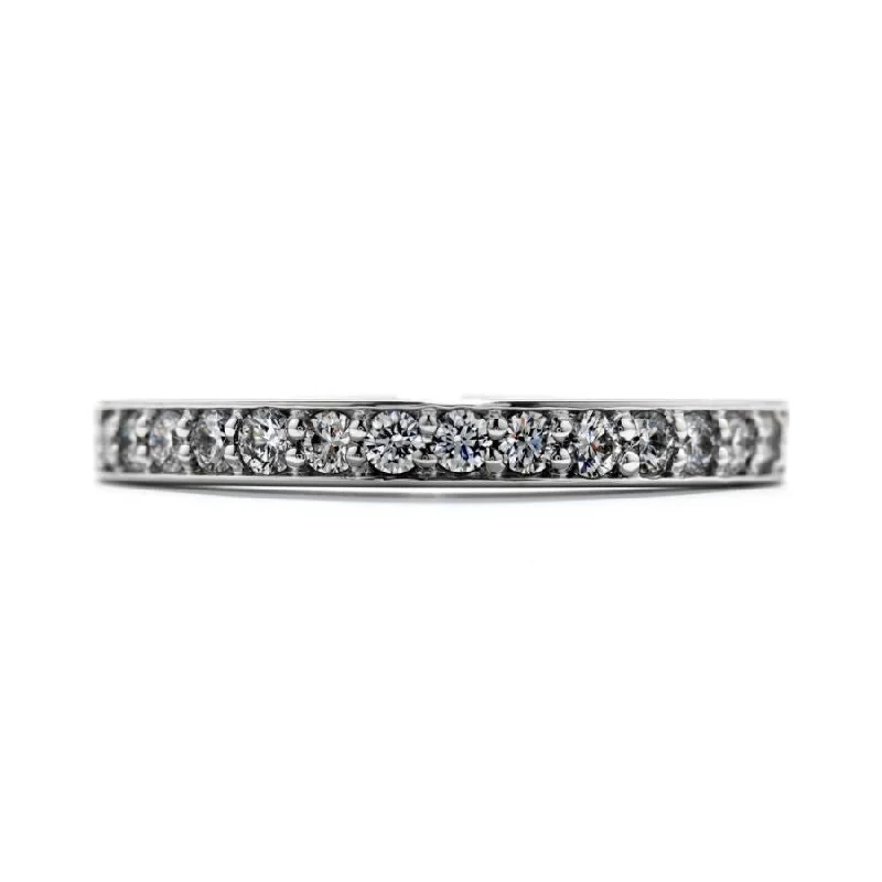 0.38ct Truly Bridal 15-Round Brilliant Cut Diamond 18ct White Gold Band