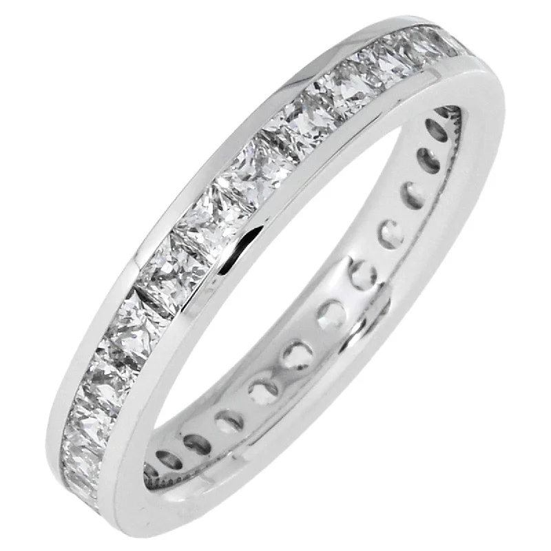 Just Perfect 2.00ct tw Eternity Channel Set Princess Cut Diamond Band SFQ-2.00ct