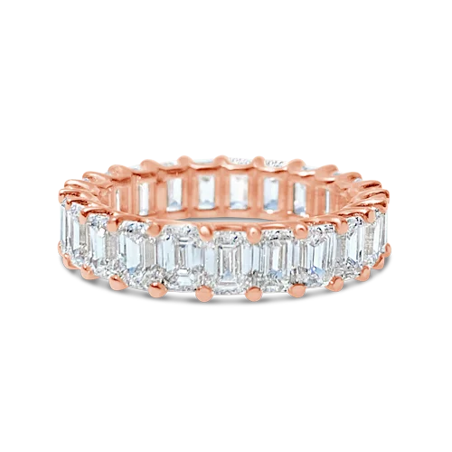 Emerald cut Diamond Eternity Band