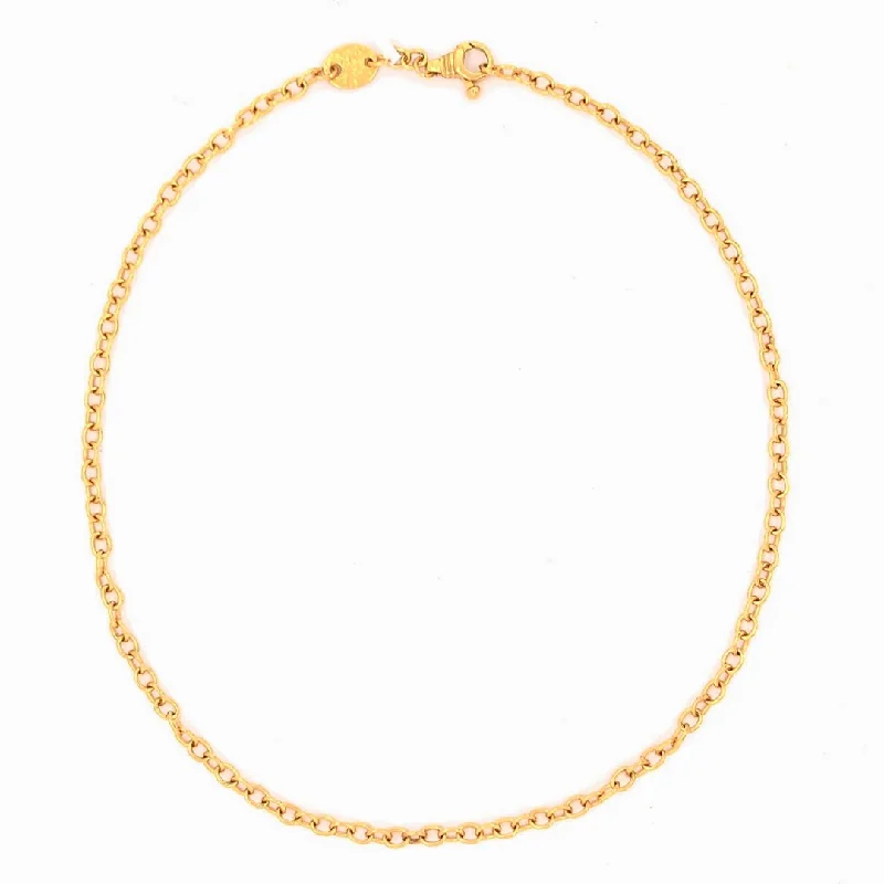 Women’s rhinestone necklaces-20" 24K Cable Chain | M10248947