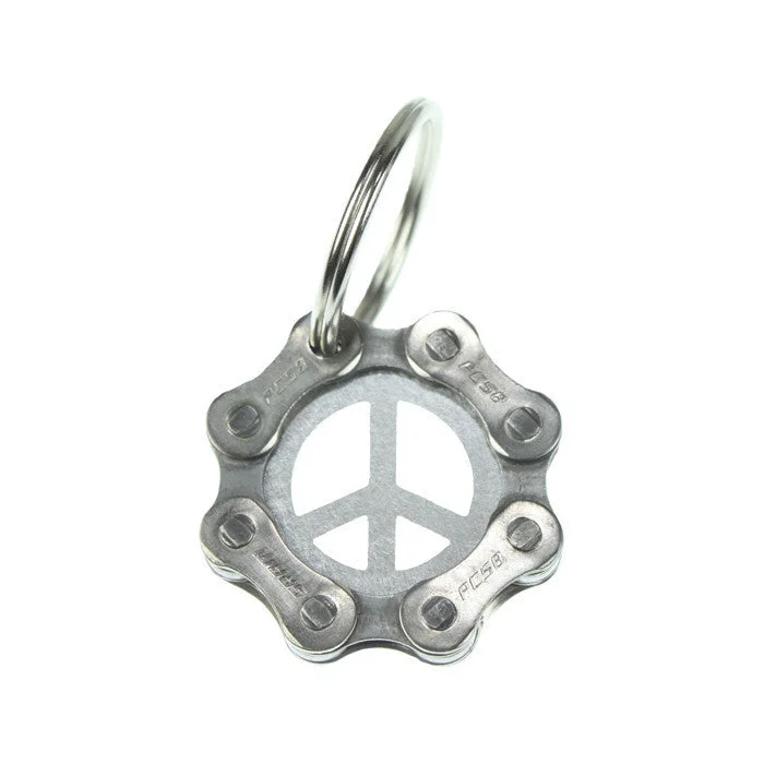 Women’s minimalist necklaces-Peace Sign Keychain - Wholesale