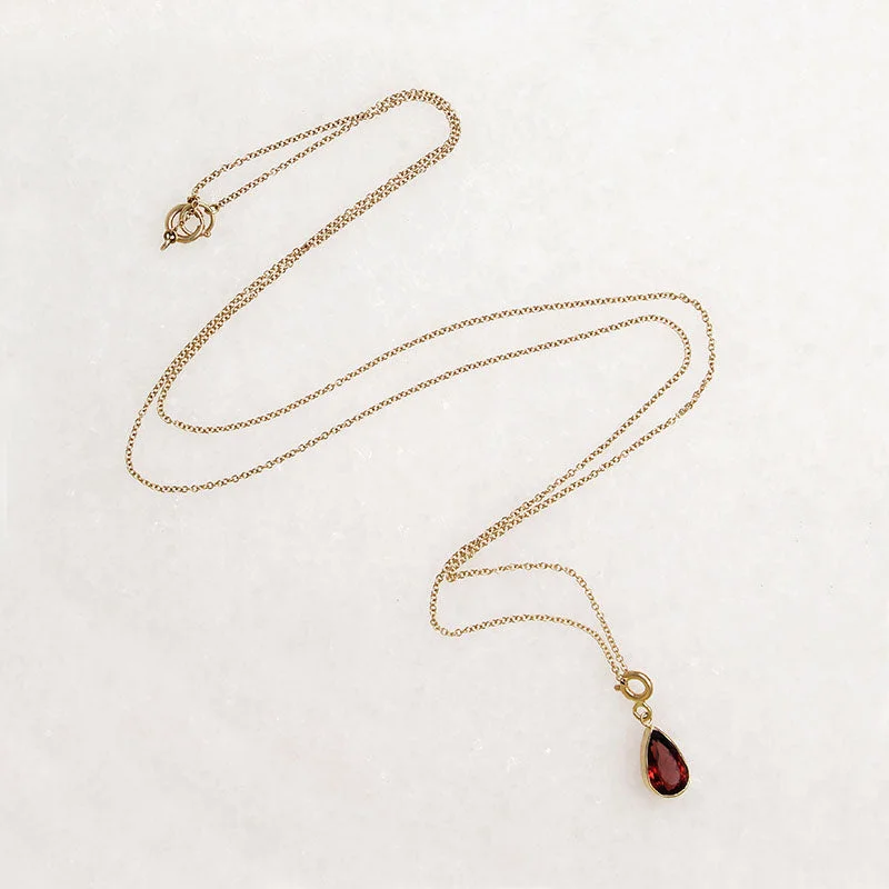 Women’s engraved name necklaces-Intense Pink Tourmaline on 14k Gold Chain by Ancient Influences