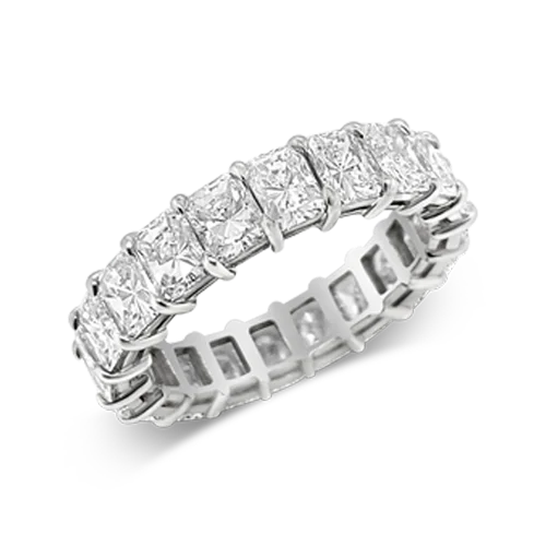 Radiant cut Diamond Eternity Band