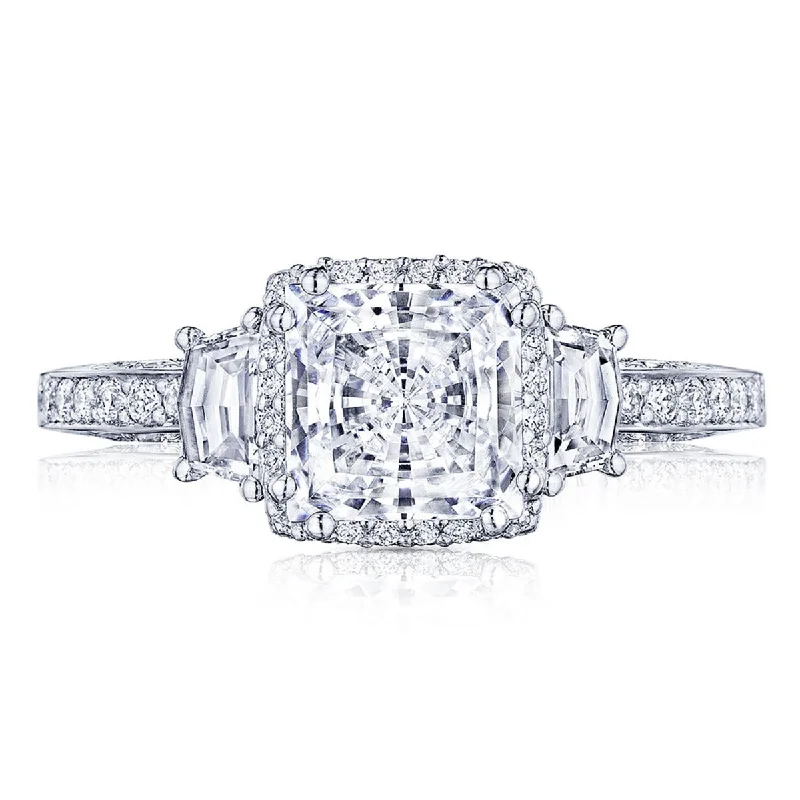 Tacori Dantela Platinum Diamond Semi Mount 2663PR65