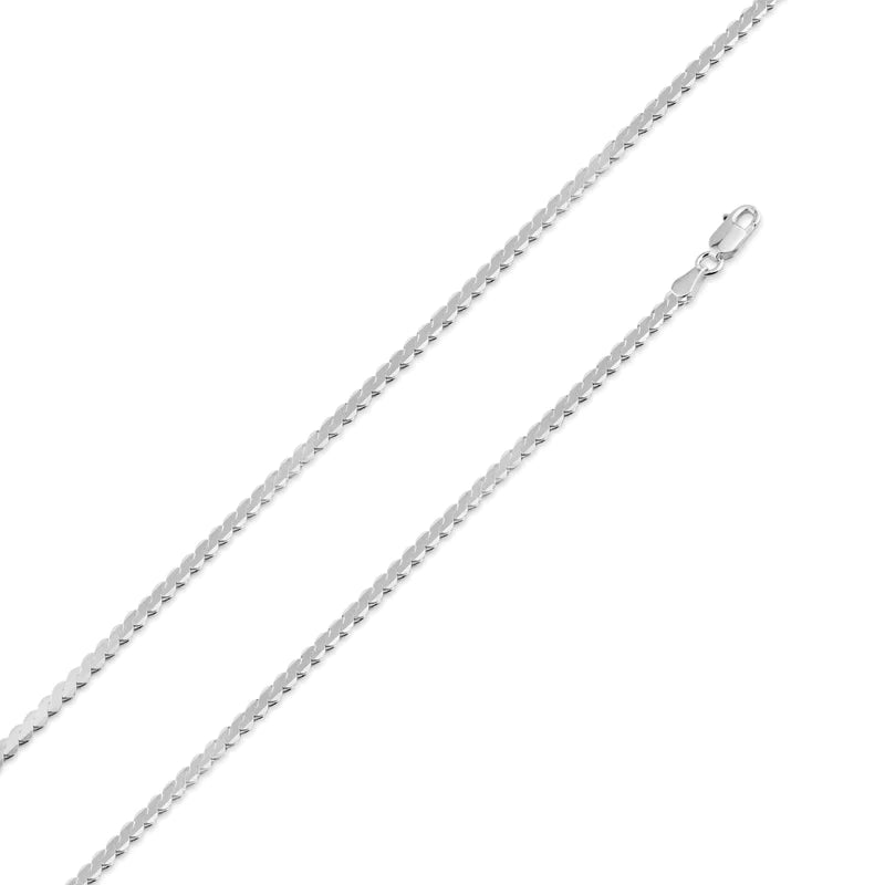 Women’s boho style necklaces-Silver 925 Basic Braid Chain 3.0mm