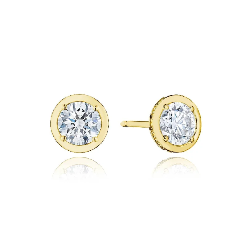 Women’s statement gold earrings-TACORI Allure | Round Diamond Stud Earring - 1.5ct FE823RD6LDY