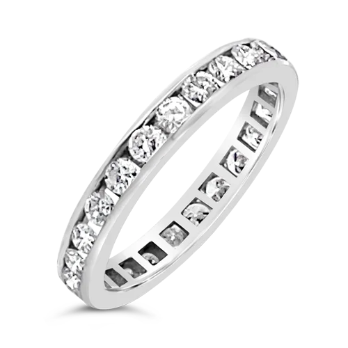 Channel set Diamond Eternity Band