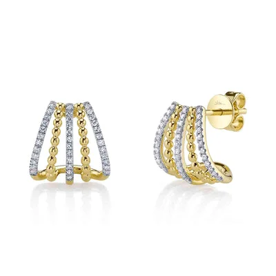 Women’s festival earrings-0.18CT DIAMOND EARRING