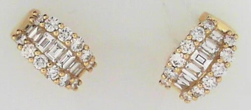 Women’s flower earrings-Diamond Earring