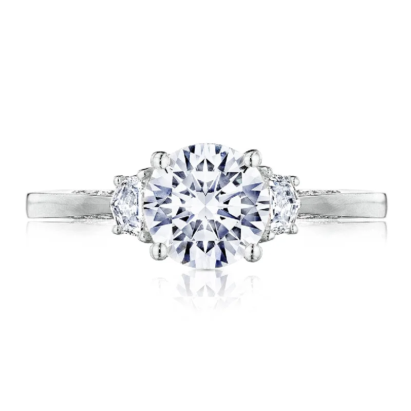 Simply Tacori 18K White Gold Diamond Semi Mount 2658RD7W