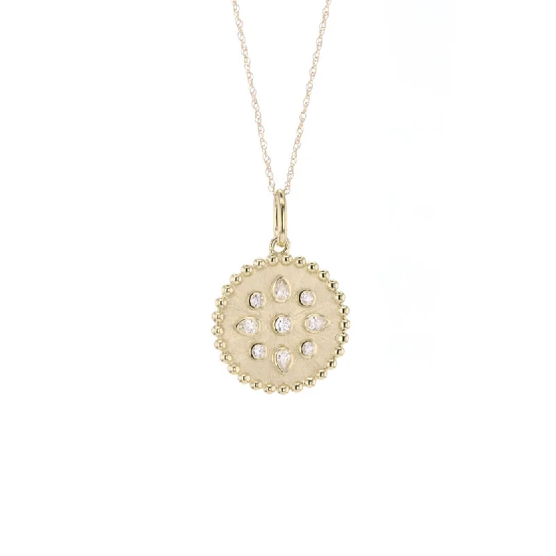 Women’s layered chain necklaces-0.35 ctw Diamond Pendant