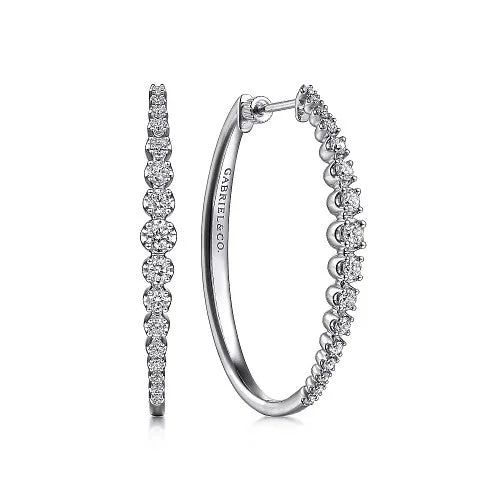 Women’s trendy hoop earrings-Diamond Earring