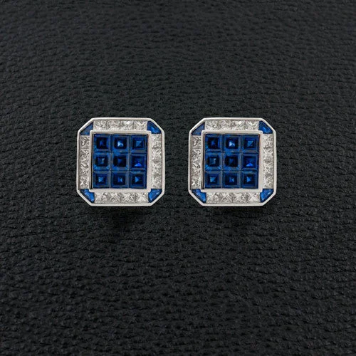 Sapphire & Diamond Cufflinks