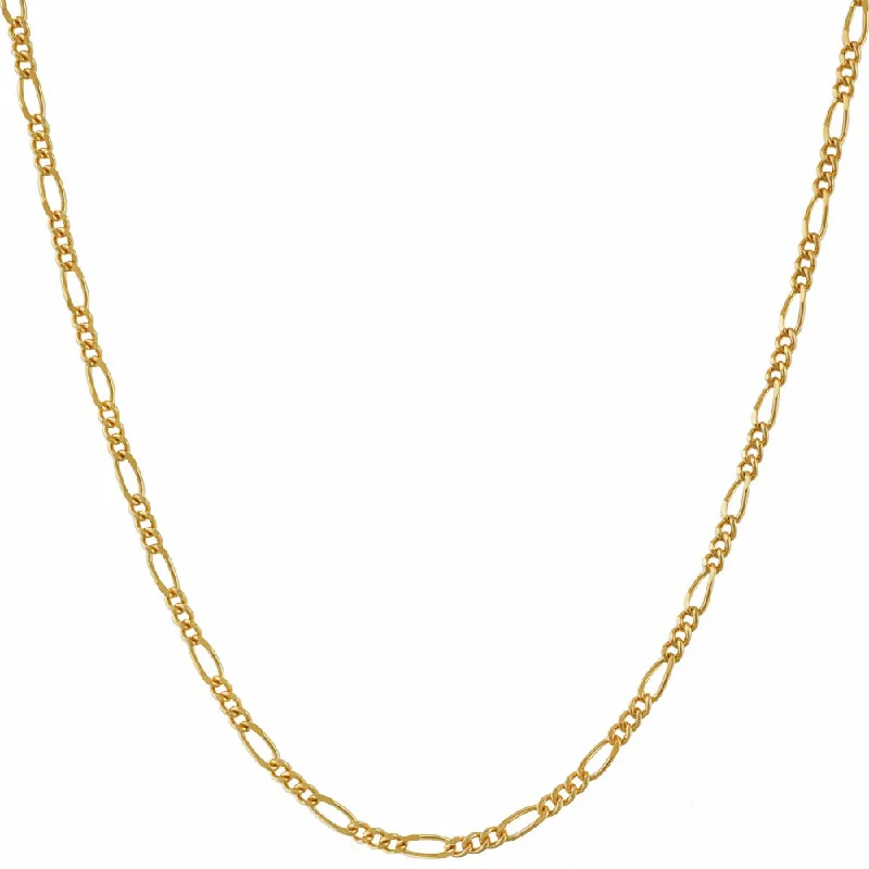 Women’s infinity necklaces-1.5mm Figaro Chain Figaro Chain Round