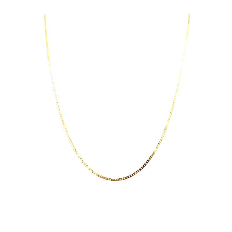 Women’s statement necklaces-Estate 16" Serpentine Chain in Yellow Gold