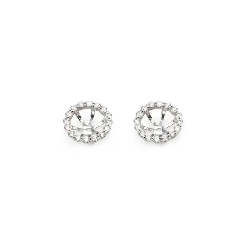 Women’s emerald earrings-0.95 ctw Diamond Earring Jackets