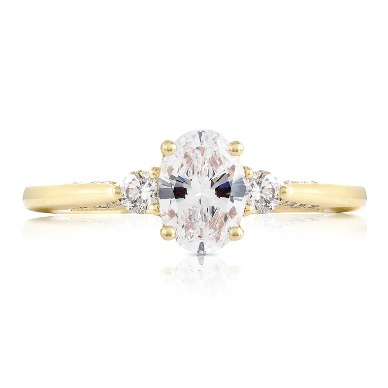 Simply Tacori 18K Yellow Gold Diamond Semi-Mount 2656OV7X5Y