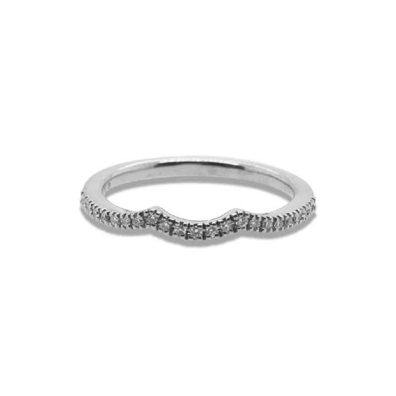 Contoured Diamond Band