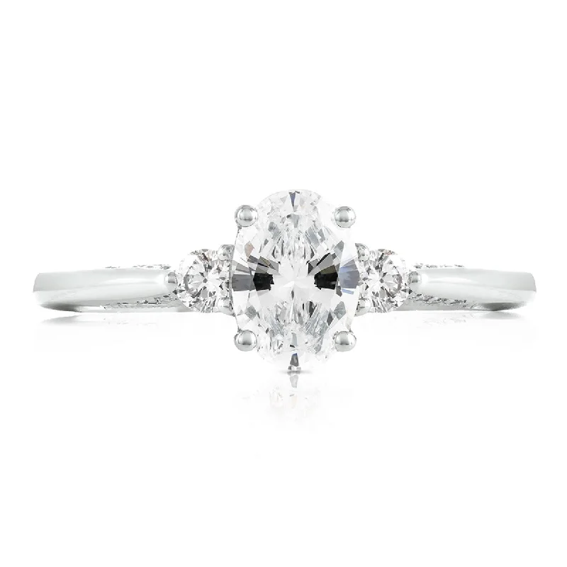 Simply Tacori Platinum Diamond Semi-Mount 0.19ctw 2656OV7X5