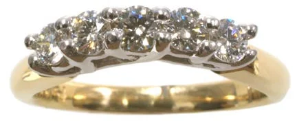 14K Two Tone Ladies Diamond Band 0.50cttw HB09362B