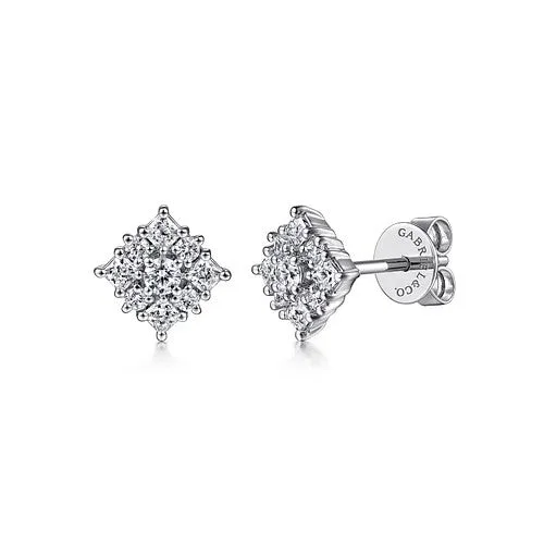 Women’s vintage earrings-Diamond Earring