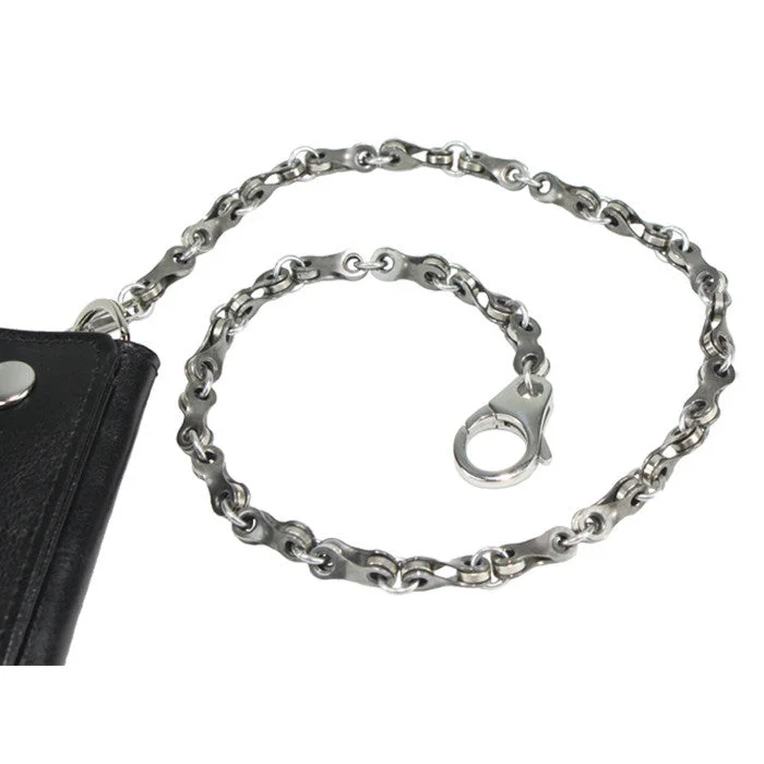 Women’s platinum necklaces-Wallet & Twisted Link Chain - Wholesale