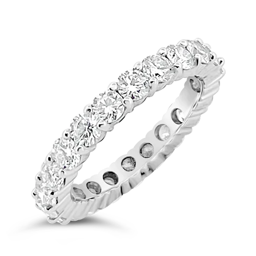 Round Diamond Eternity Band