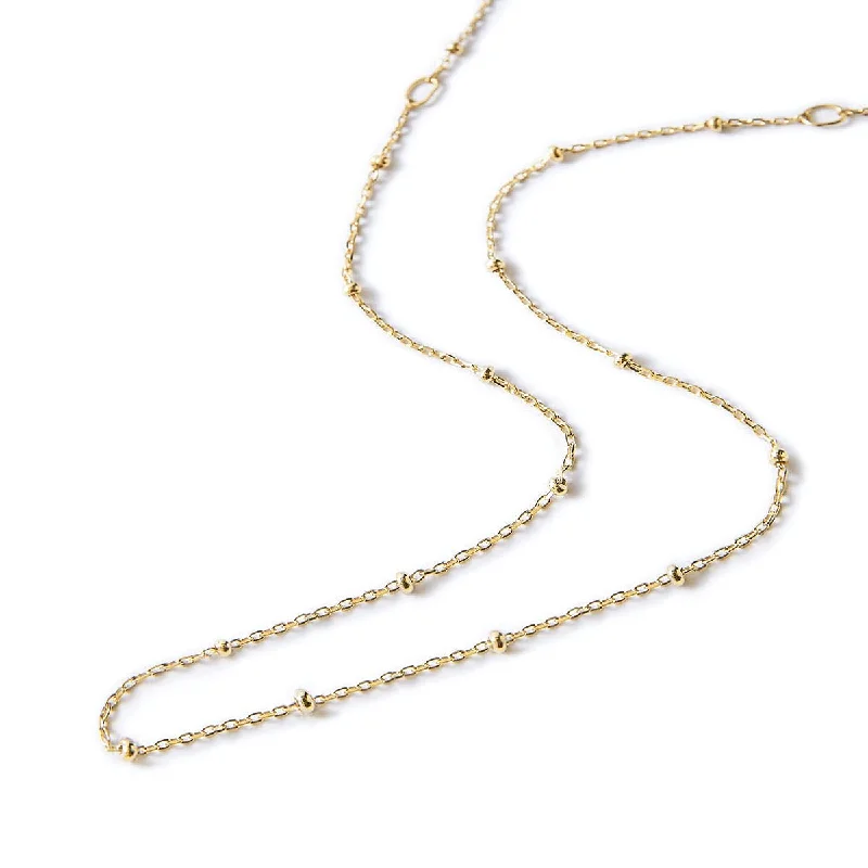 Women’s casual chain necklaces-Bead Chain Choker