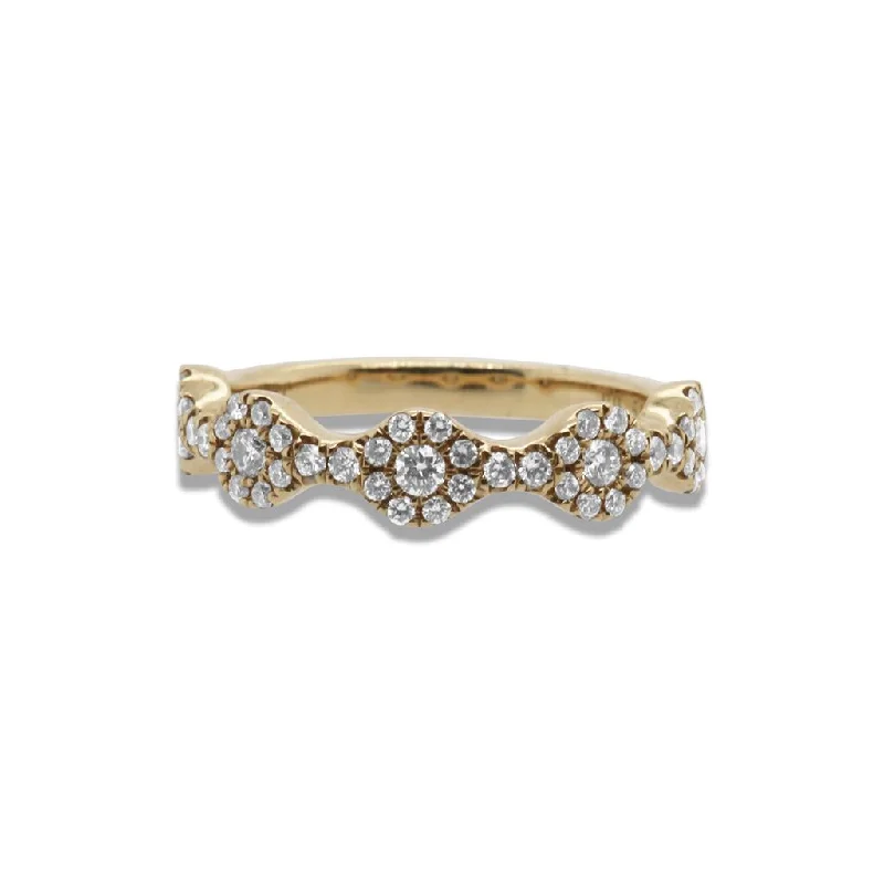 14k Yellow Gold Diamond Band - 0.51cttw