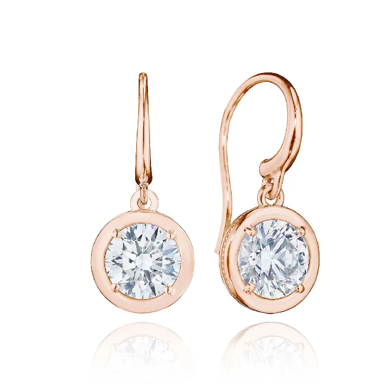 Women’s gold hoop earrings-TACORI Allure | Diamond French Wire Earring - 3.08ct FE824RD75LDPK