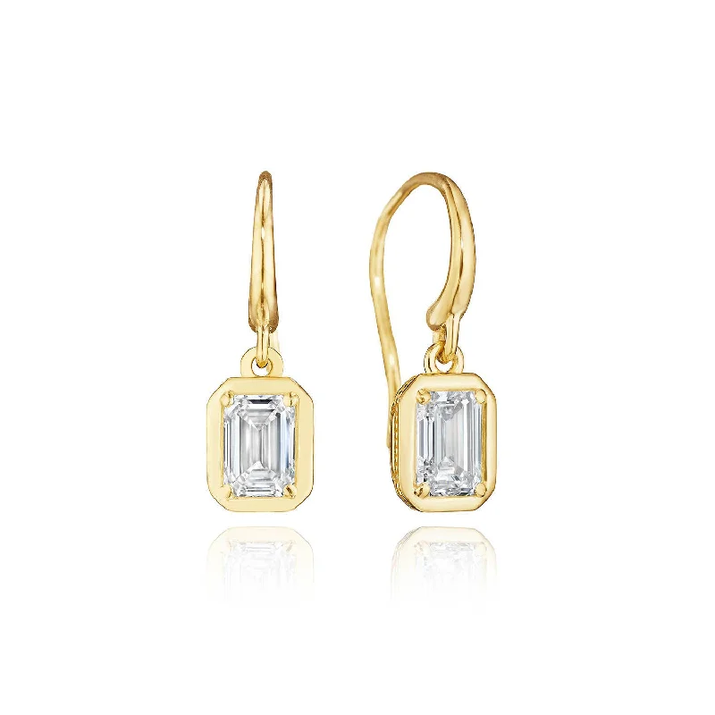 Women’s gemstone earrings-TACORI Allure | Diamond French Wire Earring - 1ct FE824EC55X4LDY