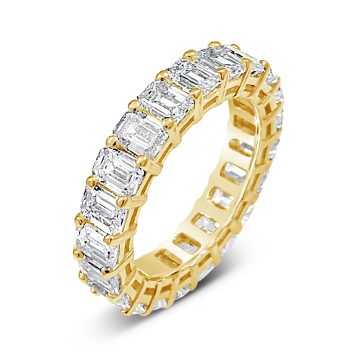 Emerald cut Diamond Eternity Band