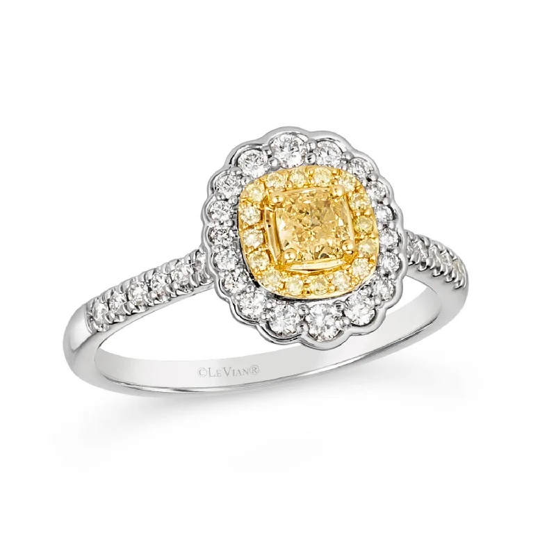 Women’s classic engagement rings-Le Vian YELLOW DIAMOND  BADP1