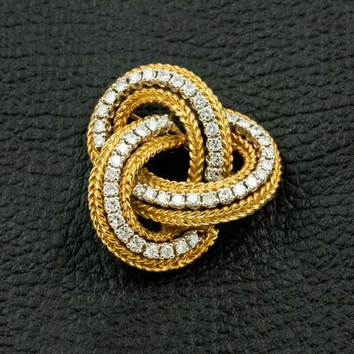 Diamond Estate Knot Pin