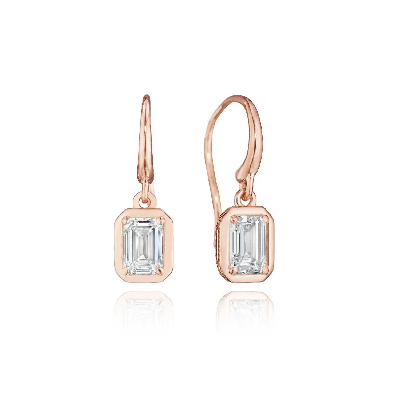 Women’s zirconia earrings-TACORI Allure | Diamond French Wire Earring - 1ct FE824EC55X4LDPK