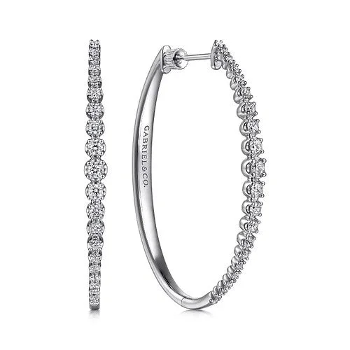 Women’s minimalist hoop earrings-Diamond Earring