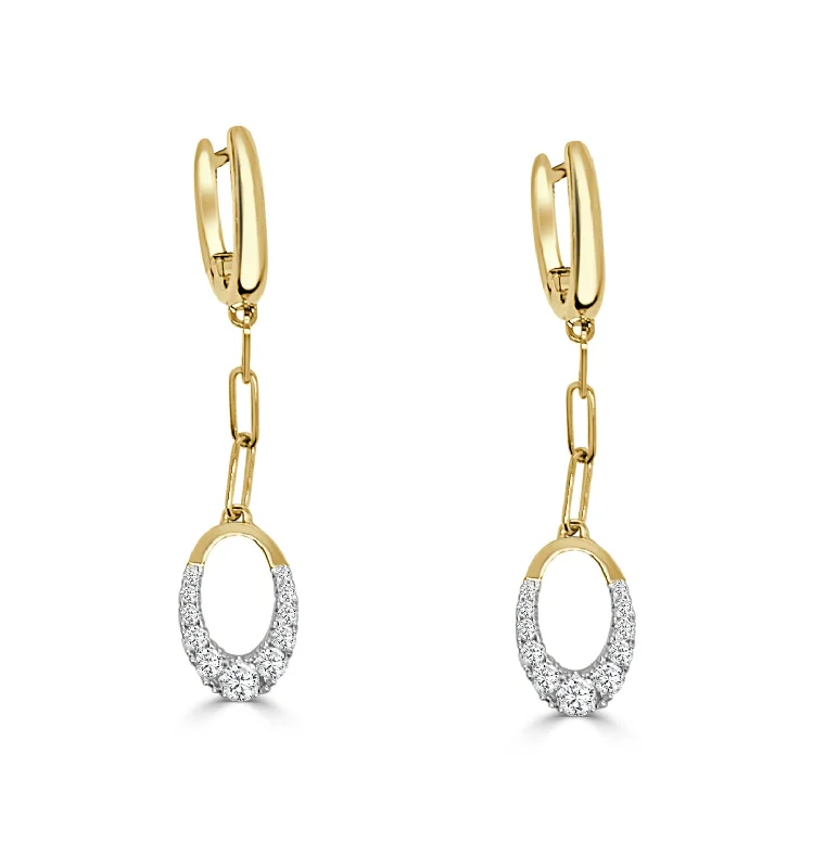 Women’s bridal chandelier earrings-Diamond Earring