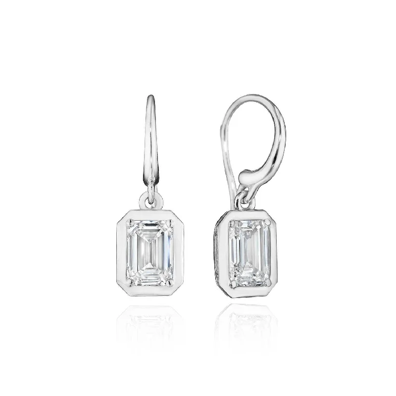 Women’s bridal earrings-TACORI Allure | Diamond French Wire Earring - 1.5ct FE824EC65X45LD