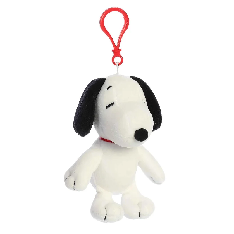 Women’s diamond heart necklaces-Peanuts 4.5" Snoopy Keychain Stuffed Plush