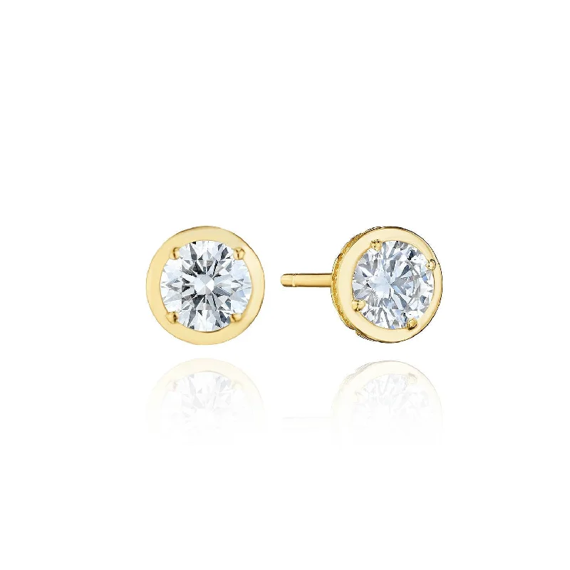 Women’s hand-made earrings-TACORI Allure | Round Diamond Stud Earring - 1ct FE823RD5LDY