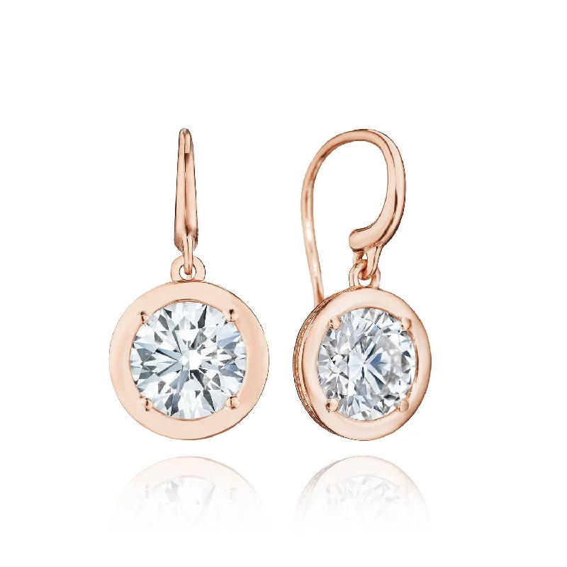 Women’s boho earrings-TACORI Allure | Diamond French Wire Earring - 4.08ct FE824RD8LDPK