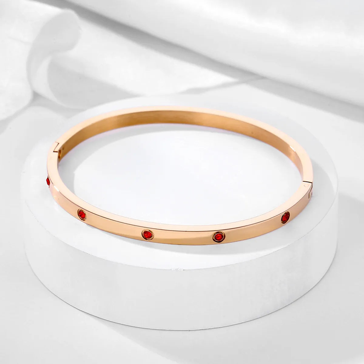 18K Rose Gold Red Diamond (4mm Wide)