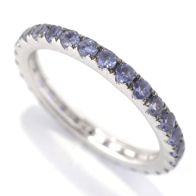 Women’s colorful rings-925 Sterling Silver Iolite Ring